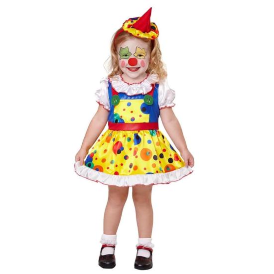 Fato de palhaço feliz para menina Fato de palhaço feliz para menina