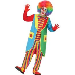 Fantasia de palhaço de circo para adultos