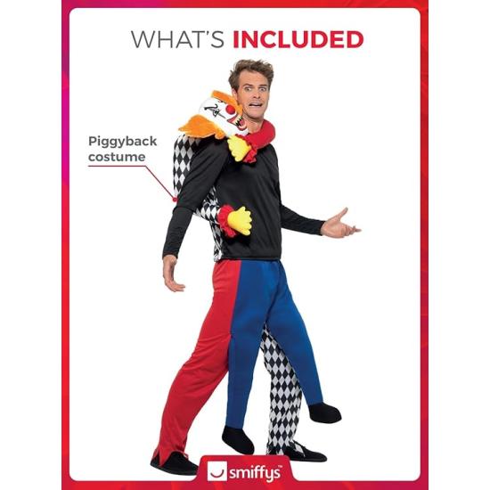Disfraz de payaso perturbado para hombre