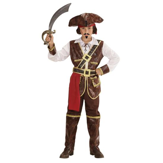 Fantasia de pirata rouba tesouros para crianças