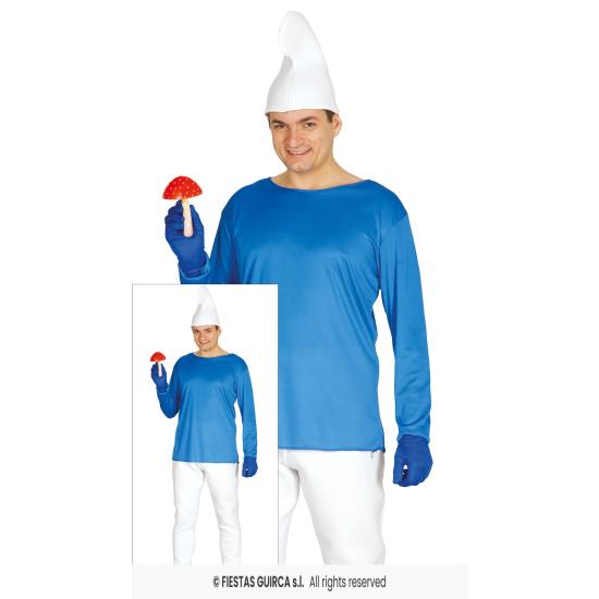 Fantasia adulta de Smurf anão azul