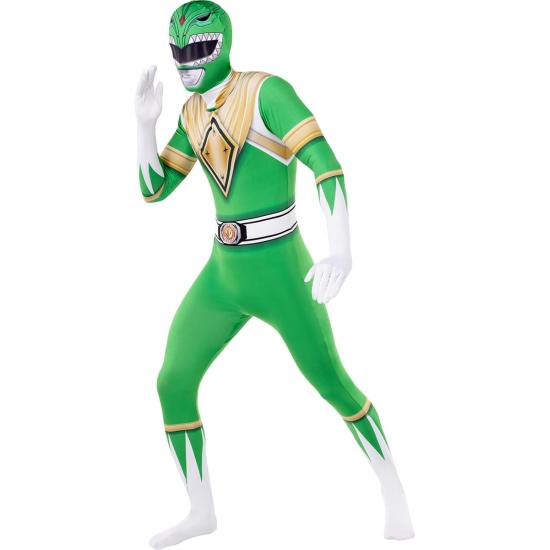 Disfraz Power Ranger verde segunda piel