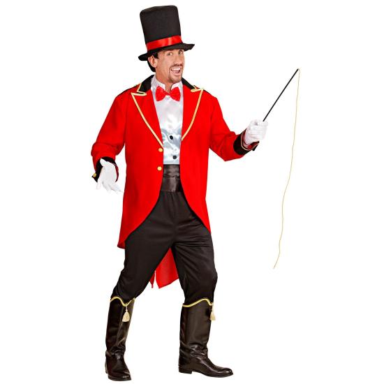 Traje de apresentador de circo ou domador tamanho adulto