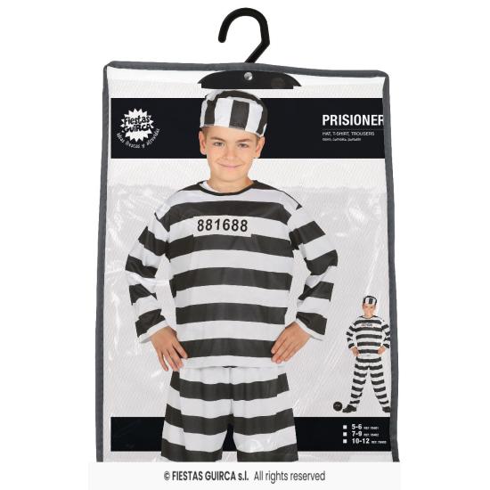 Fantasia de prisioneiro tamanho infantil Fantasia de prisioneiro tamanho infantil