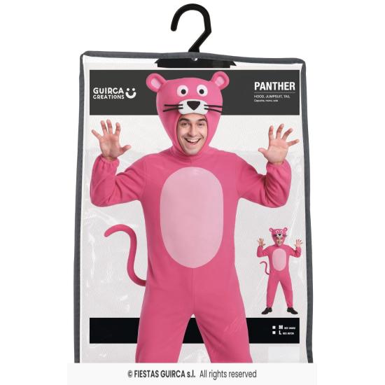 Fato adulto de prima Pantera Cor de Rosa