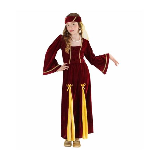 Fato de princesa medieval Guinevere para menina