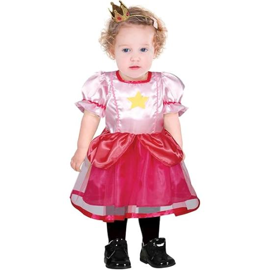 Fantasia de princesa rosa para bebê - Fantasia de princesa estrela para meninas Fantasia de princesa rosa para bebê - Fantasia de princesa estrela para meninas