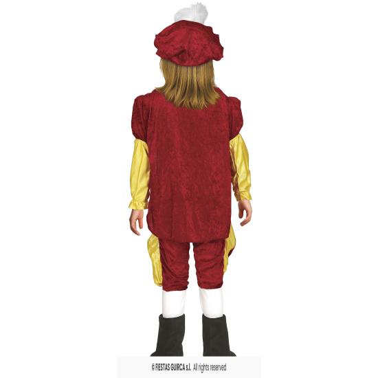 Fantasia de Príncipe de Conto de Fadas Borgonha para Crianças