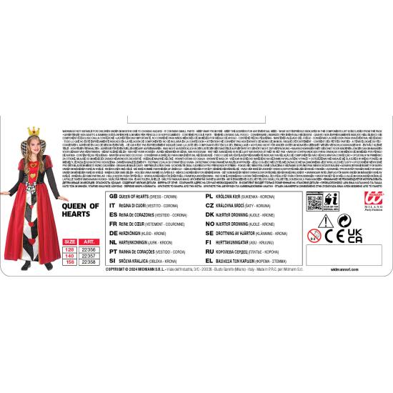 Fato infantil Rainha de Copas