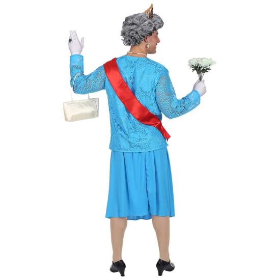 Fato de Rainha Isabel de Inglaterra para adulto