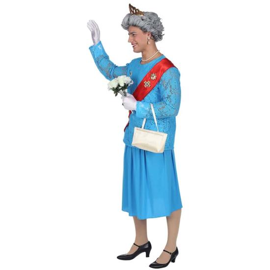 Fato de Rainha Isabel de Inglaterra para adulto