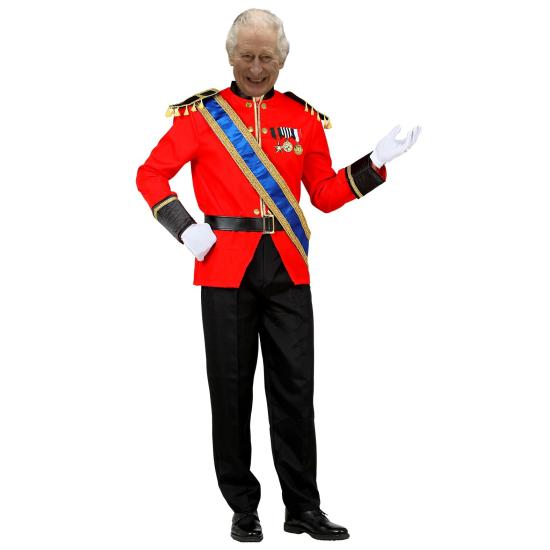 Fato de rei Carlos de Inglaterra para adulto