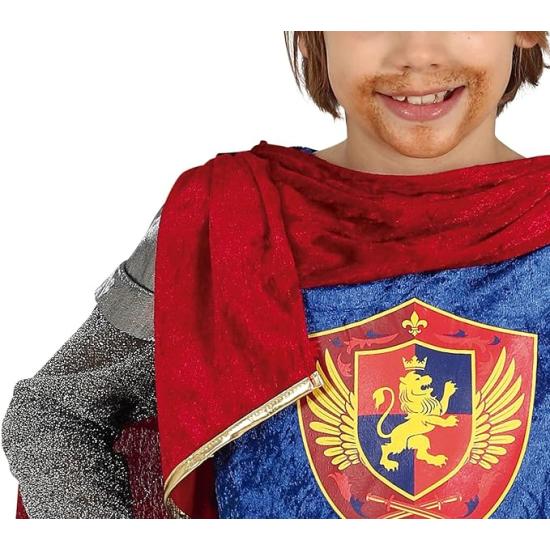 Fato de rei guerreiro medieval para criança