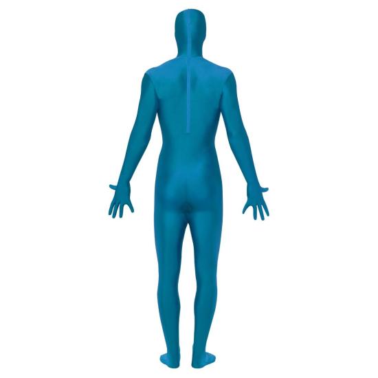 Traje de segunda pele azul adulto