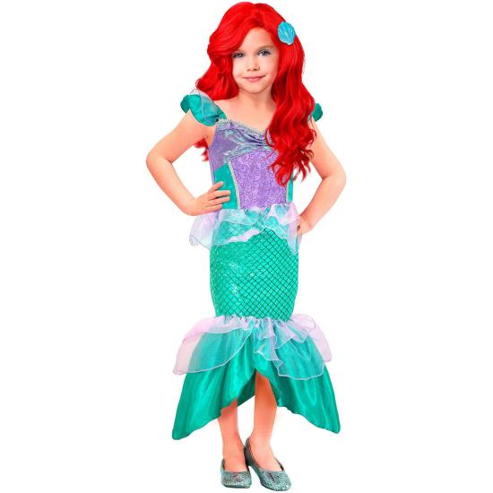 Fantasia de Pequena Sereia para meninas Fantasia de Pequena Sereia para meninas