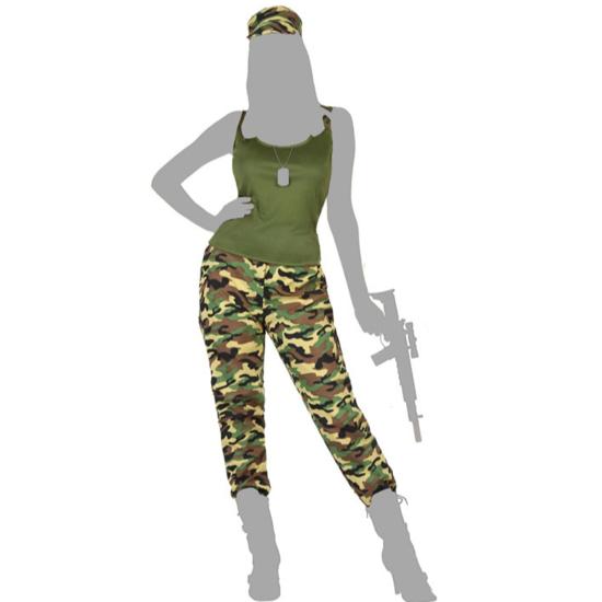 Fantasia de soldado de verão adulto Fantasia de soldado de verão adulto