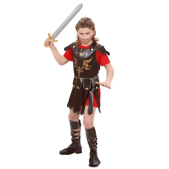 Fantasia de soldado romano tamanho infantil