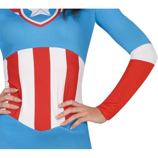 Fantasia adulta de super-heroína do Capitão América