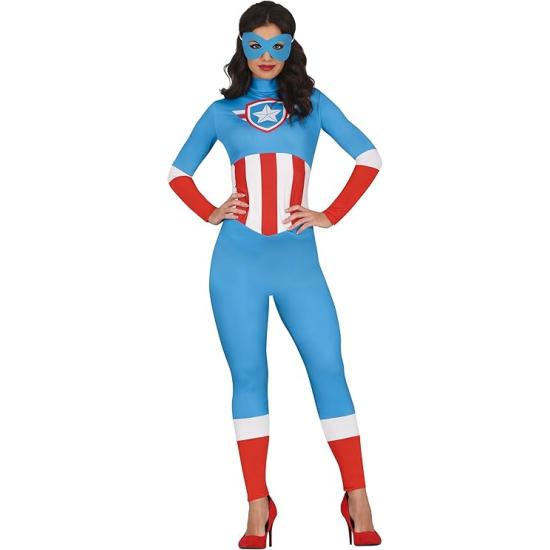 Fantasia adulta de super-heroína do Capitão América