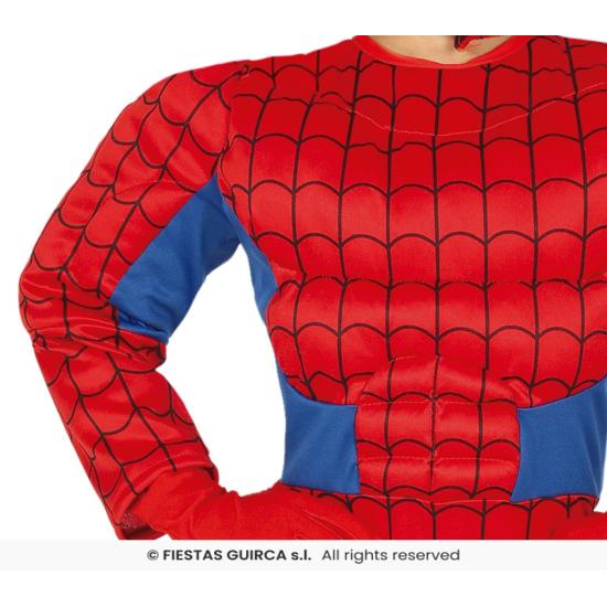 Fantasia de super-herói muscular SpiderMan tamanho infantil