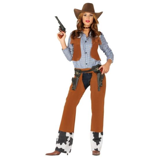 Fantasia adulta de vaqueira ocidental