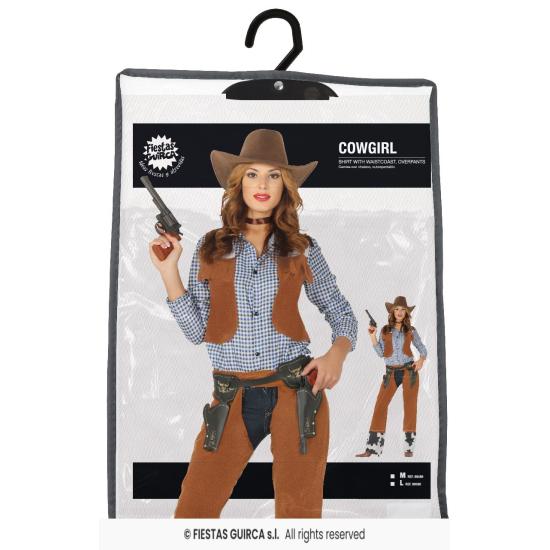 Fantasia de Cowgirl do Oeste para Adultos