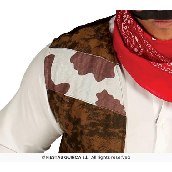 Fantasia adulta de cowboy do oeste selvagem