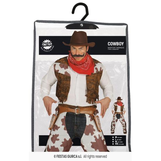 Fantasia adulta de cowboy do oeste selvagem