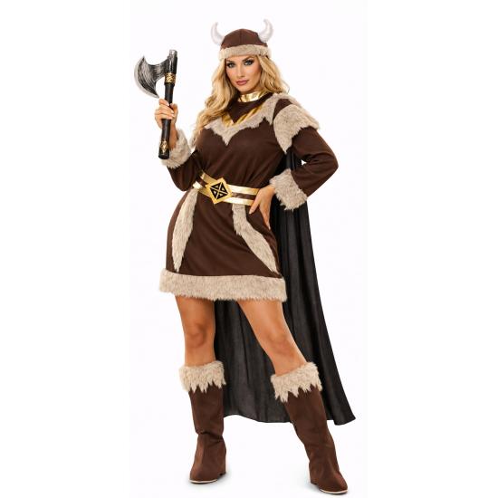Fantasia de Mulher Viking Corajosa para Adultos