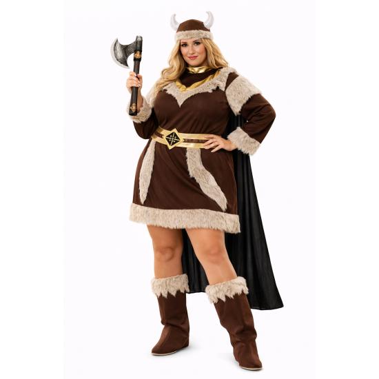 Fantasia de Mulher Viking Corajosa para Adultos