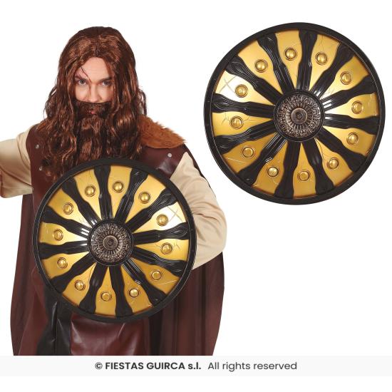 Escudo Espartano 45 cm - Acessório para Traje de Guerreiro Grego e Viking