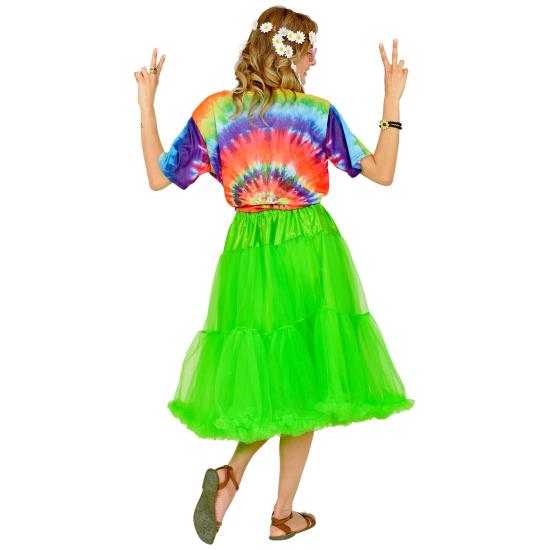 Saia Anágua de Tule 65 cm na cor Verde