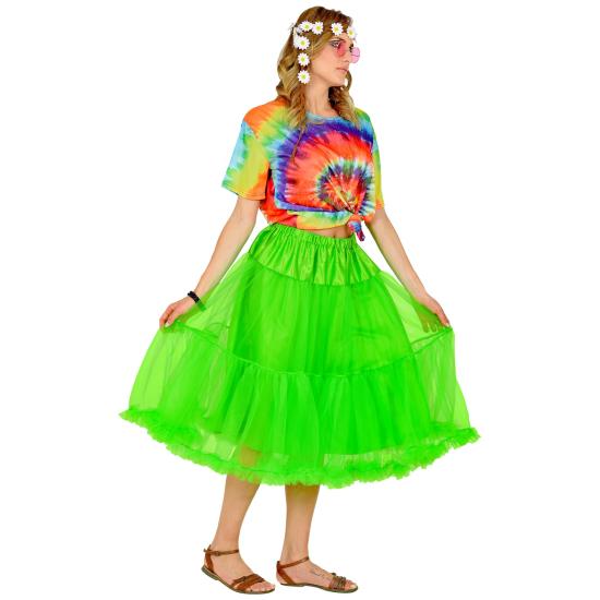 Saia Anágua de Tule 65 cm na cor Verde