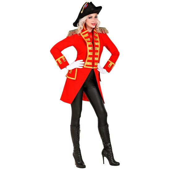 Fraque de desfile de luxo vermelho adulto Fraque de desfile de luxo vermelho adulto