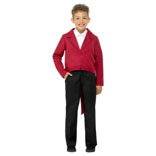 Fraque infantil vermelho Fraque infantil vermelho