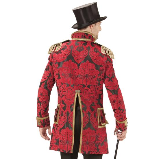 Fraque luxuoso jacquard vermelho adulto Fraque luxuoso jacquard vermelho adulto