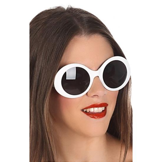 Óculos Mega Fashion Anos 70 em Branco Óculos Mega Fashion Anos 70 em Branco