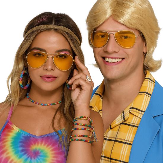 Óculos de balancim amarelos