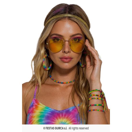 Óculos de balancim amarelos