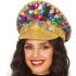 Boné Love Police dourado com strass (tamanho único)