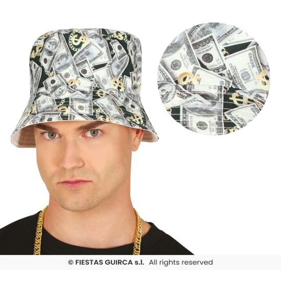 Chapéu de dólar verde e branco - chapéu de festa para adultos