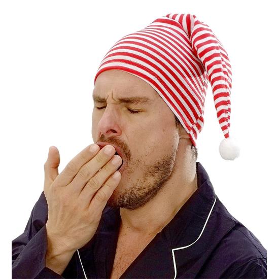 Chapéu listrado para dormir