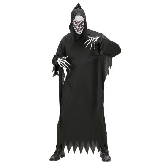 Luvas de esqueleto com ossos em relevo