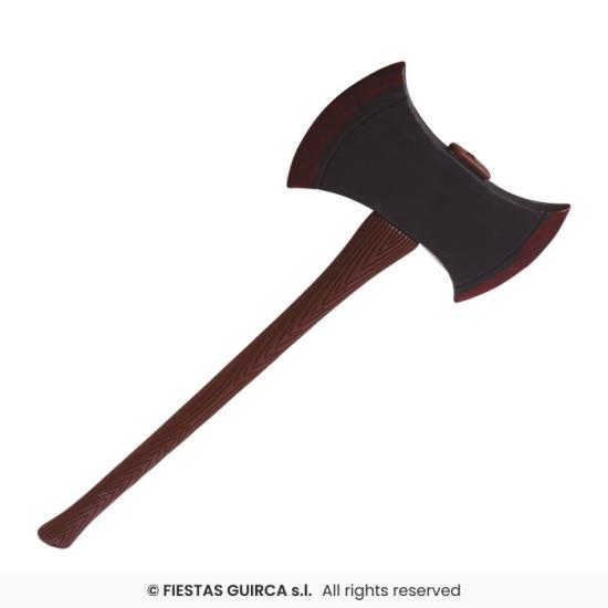 Machado de dois gumes 73 cm - Acessório Guerreiro e Carrasco