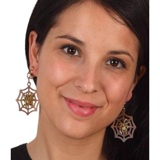 BRINCOS TEIA DE ARANHA TARANTULA HALLOWEEN 2 19X11.5