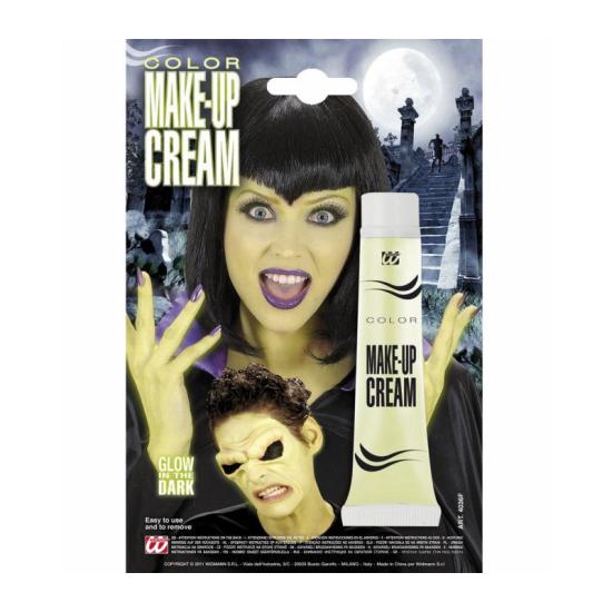 Maquiagem escura fluorescente de Halloween.