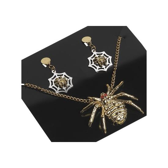 BRINCOS E PINGENTE DE ARANHA DO JOGO DE HALLOWEEN