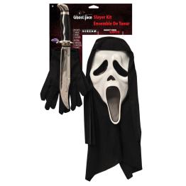 Kit de caçador de fantasmas com cara de fantasma