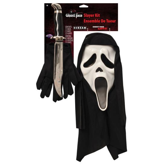 Kit de caçador de fantasmas com cara de fantasma