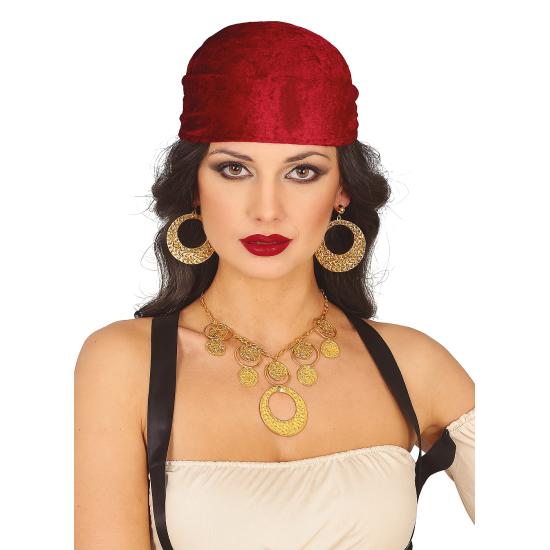 Kit colar e brinco cigano para mulheres